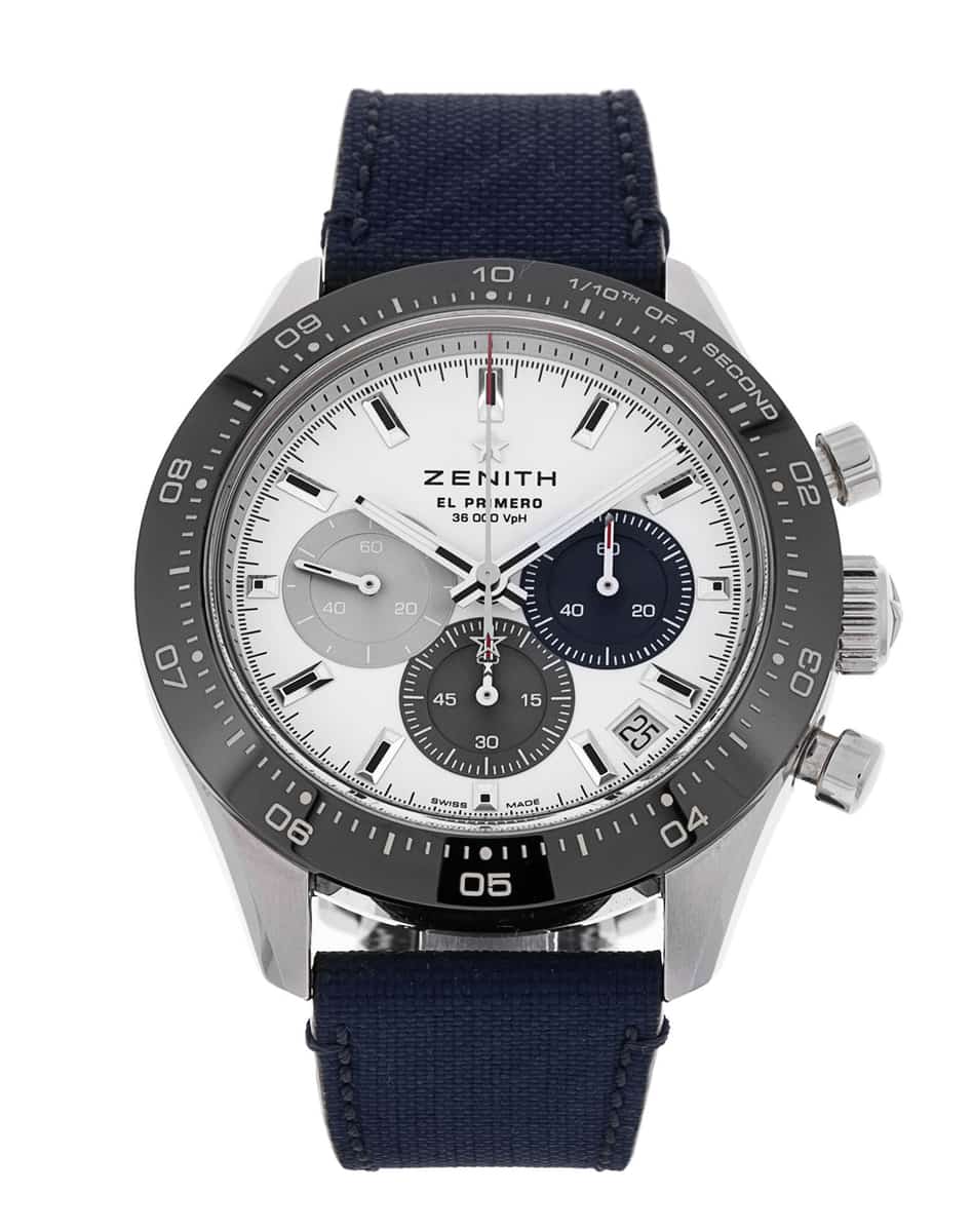 Zenith Chronomaster White Dial Rubber Strap